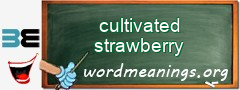 WordMeaning blackboard for cultivated strawberry